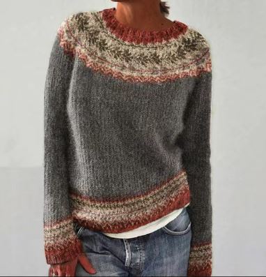 Ferna - Un pull d'hiver rétro et confortable pour les journées agréables