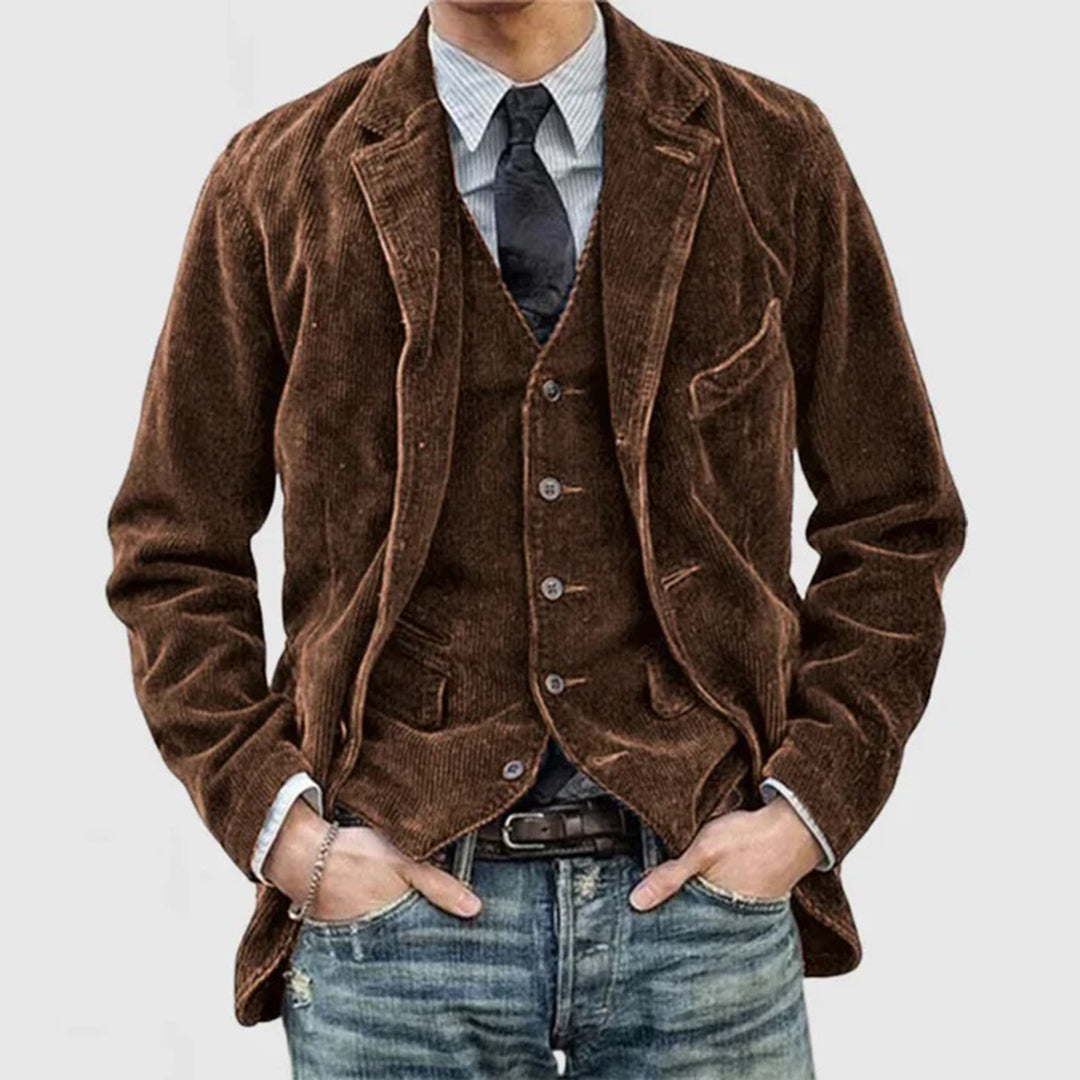 CAS - Veste en velours côtelé pour hommes