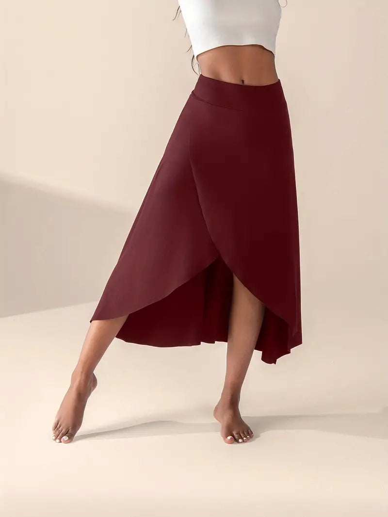 Lyssia - Jupe asymétrique sportive et tendance avec poches pratiques