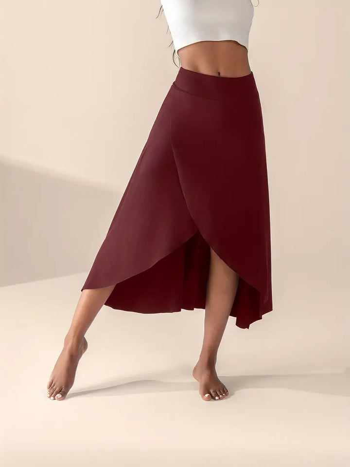 Lyssia - Jupe asymétrique sportive et tendance avec poches pratiques