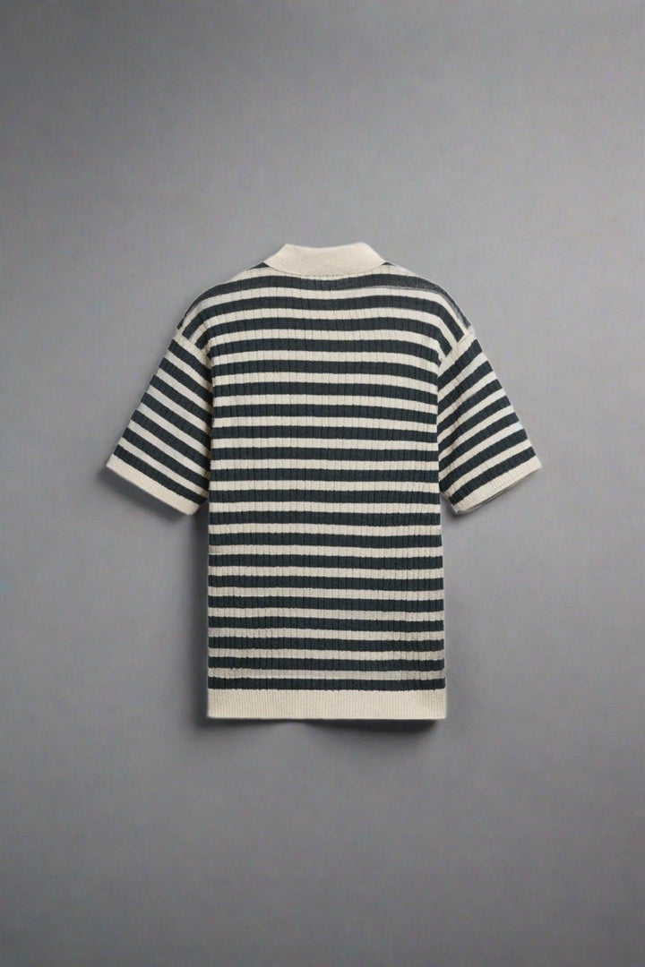 Polo Tricot Rayée Élégante Classics pour un Style Intemporel