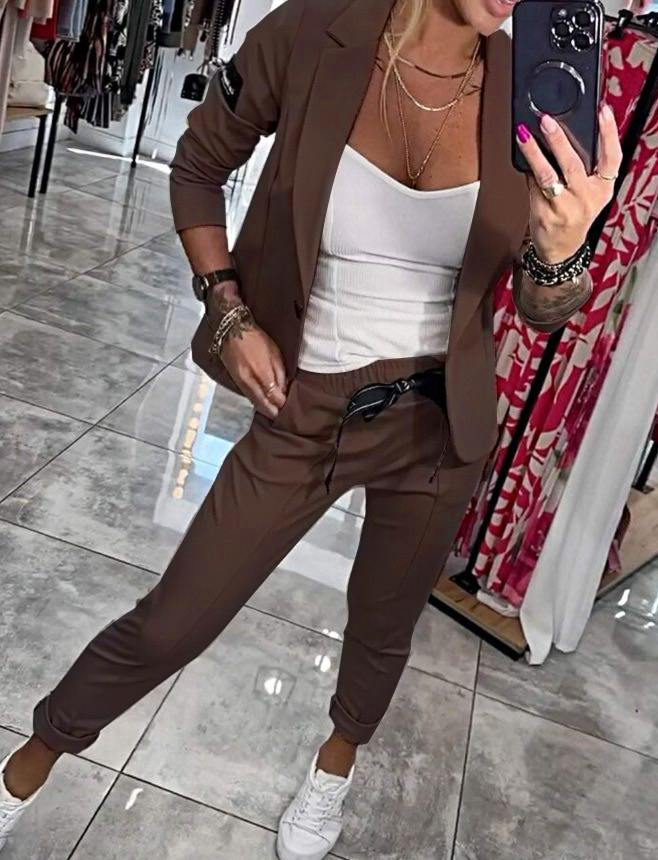 Marie™ - Veste et pantalon élégants en coton