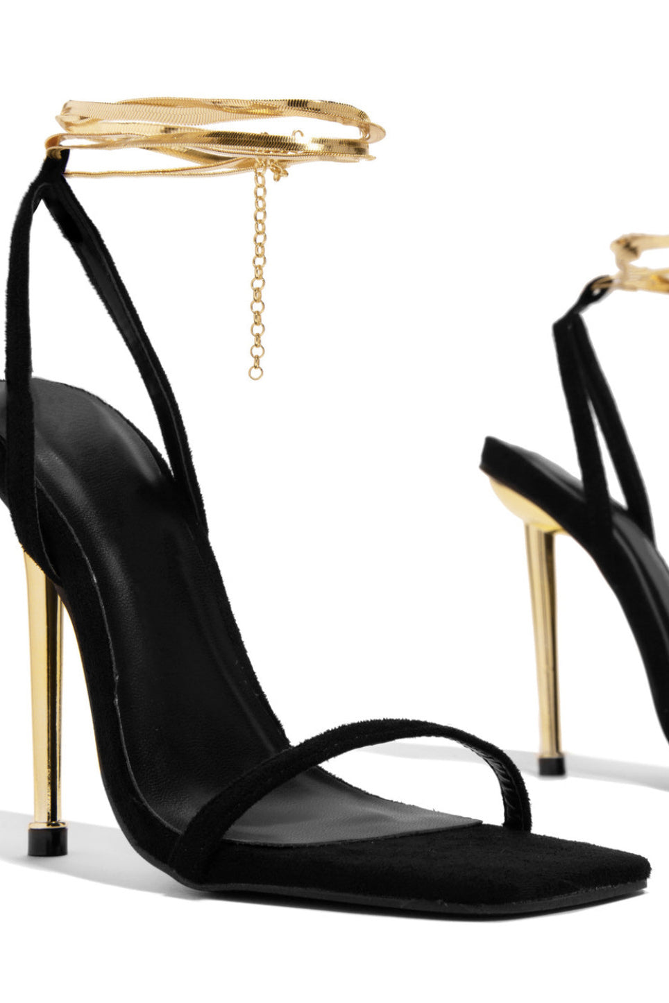 Sylvie | Élégant Luxe Stiletto avec des Accents Dorés Glamoureux