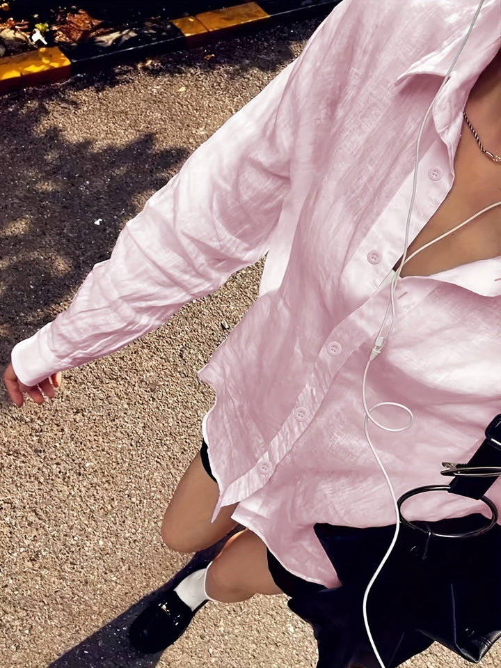 Andromeda | Chemisier boutonné à manches longues pour femmes, pour un look élégant