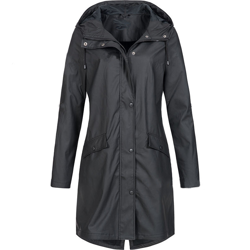 Marie™ - Manteau en nylon imperméable avec capuche