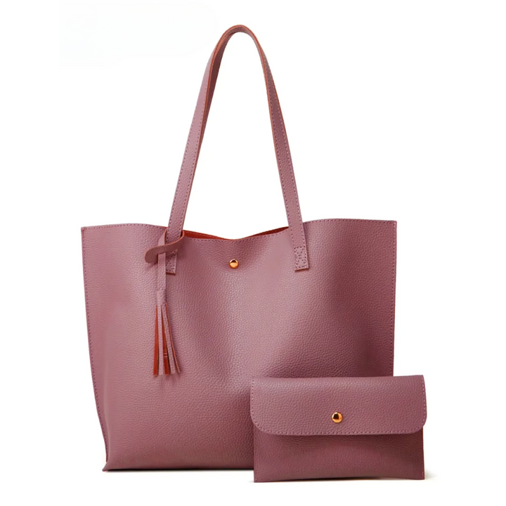 Odet - Élégante porte-monnaie en cuir Mauve Pétale pour le style et la fonctionnalité
