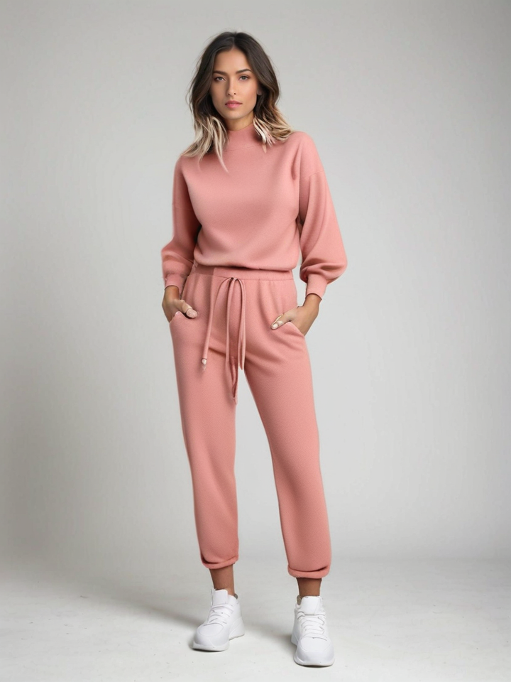Mindy | Ensemble d'entraînement 2 pièces luxe et confortable pour femmes pour un look élégant
