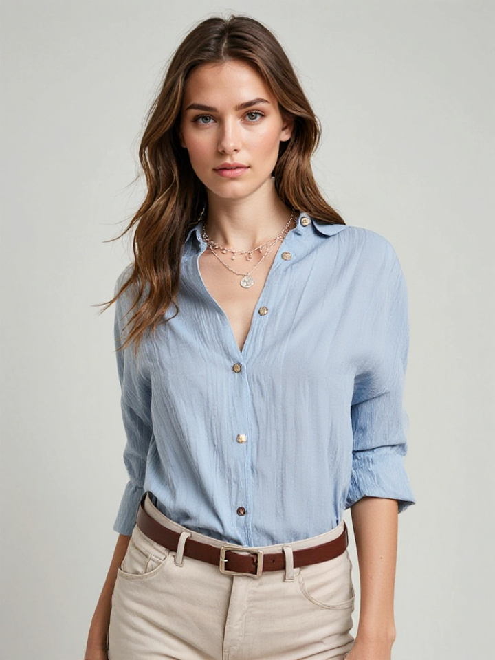 Carina | Chemise boutonnée décontractée, élégante et confortable pour femmes