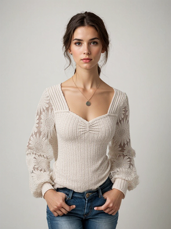Araceli | Top en tricot côtelé élégant pour une allure sophistiquée