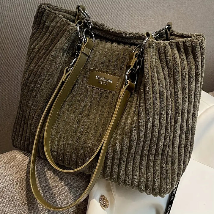 Camillia - Sac en velours côtelé mignonne alliant style et fonctionnalité