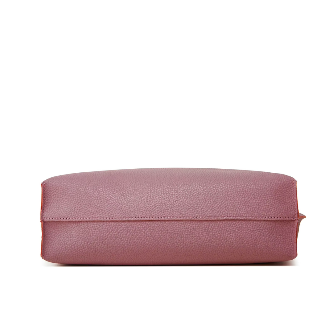 Odet - Élégante porte-monnaie en cuir Mauve Pétale pour le style et la fonctionnalité