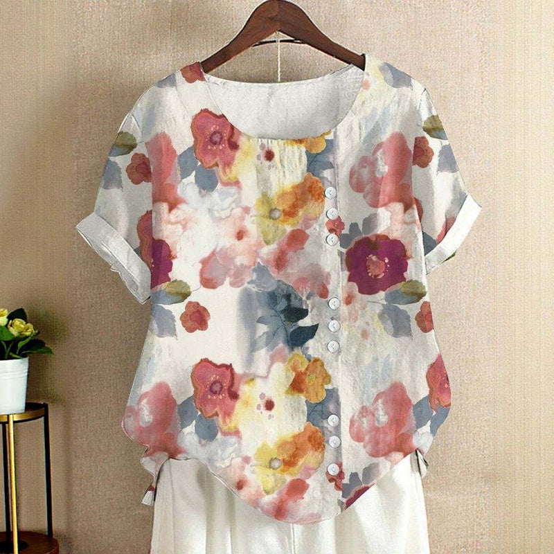 Tahlia - Haut élégante pour femmes avec un joli imprimé floral pour un look frais.