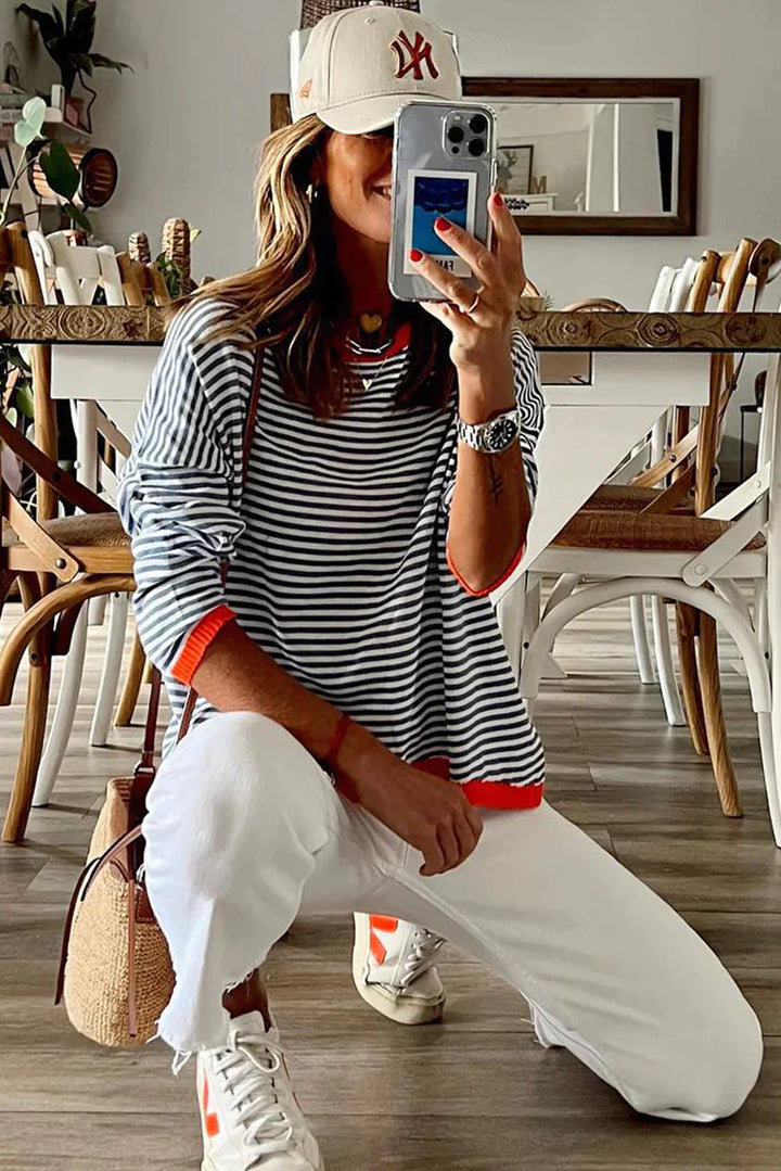 Charlotte - Pull à rayures à la mode pour un look branché
