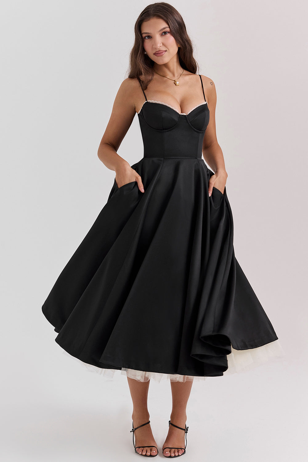 Agota | Robe de cocktail chic pour femmes - Robe midi élégante pour des occasions festives et des événements spéciaux