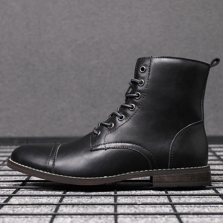 Bottes en Cuir Élégantes pour Hommes Hugo™ avec Lacets pour un Style Intemporel