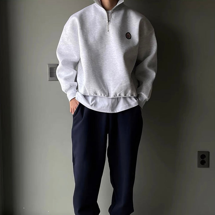 Pull Homme Casual™ à Demi-Zip - Sportif et Confortable pour Chaque Jour