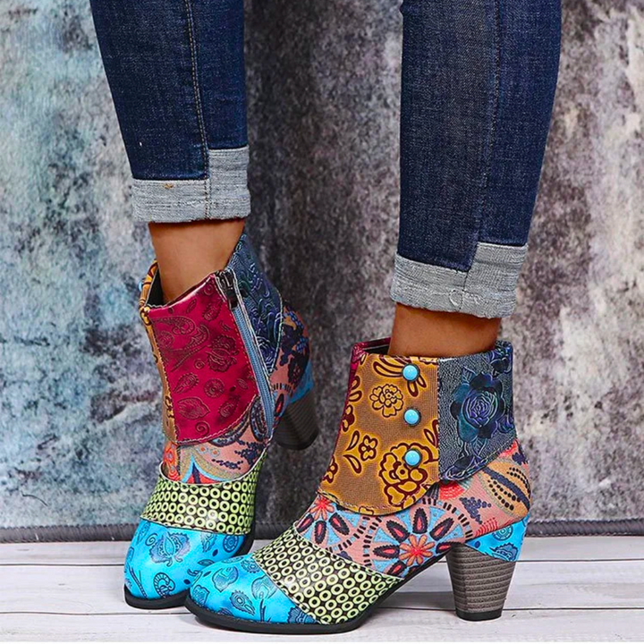 Bottes Patchwork Bohémiennes Marieke™ pour un Style Unique