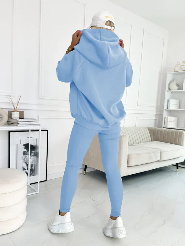 LoungeFit - Ensemble moderne et élégant de 3 pièces pour femmes avec un look sportif