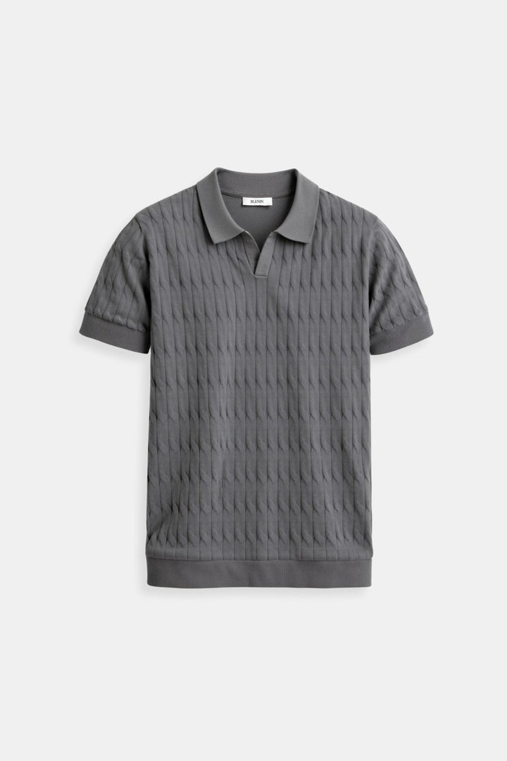 Chemise polo élégante pour homme en blanc - Style intemporel et confort