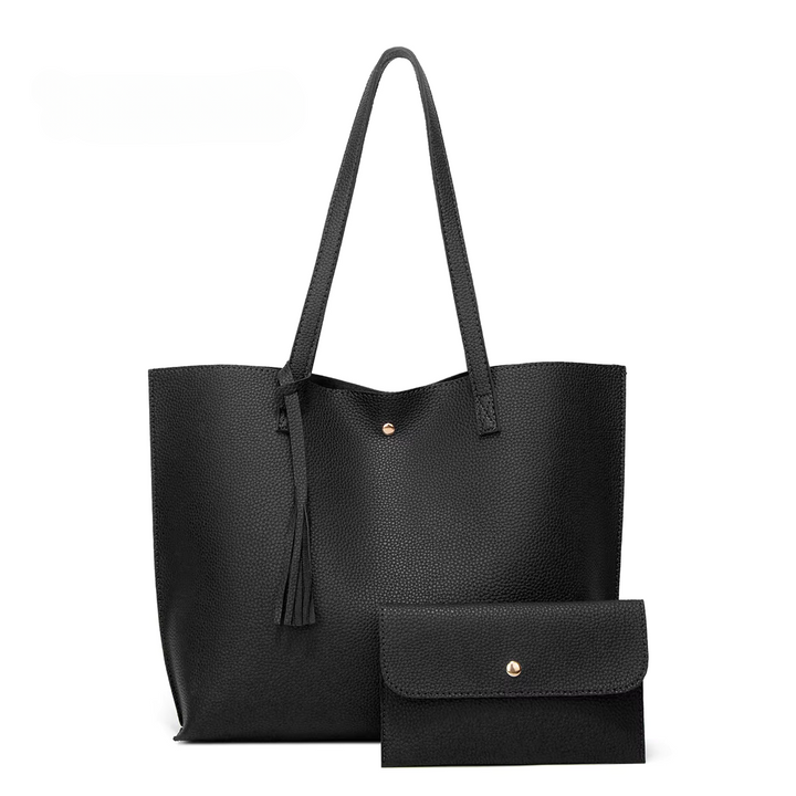 Loren - Élégant sac messager en cuir noir pour le style et la fonctionnalité