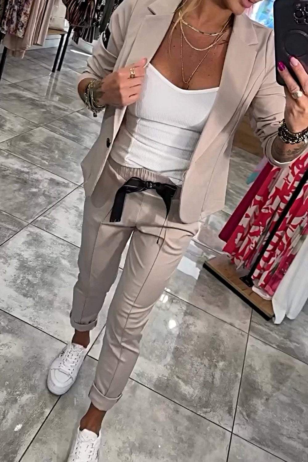 Marie™ - Veste et pantalon élégants en coton