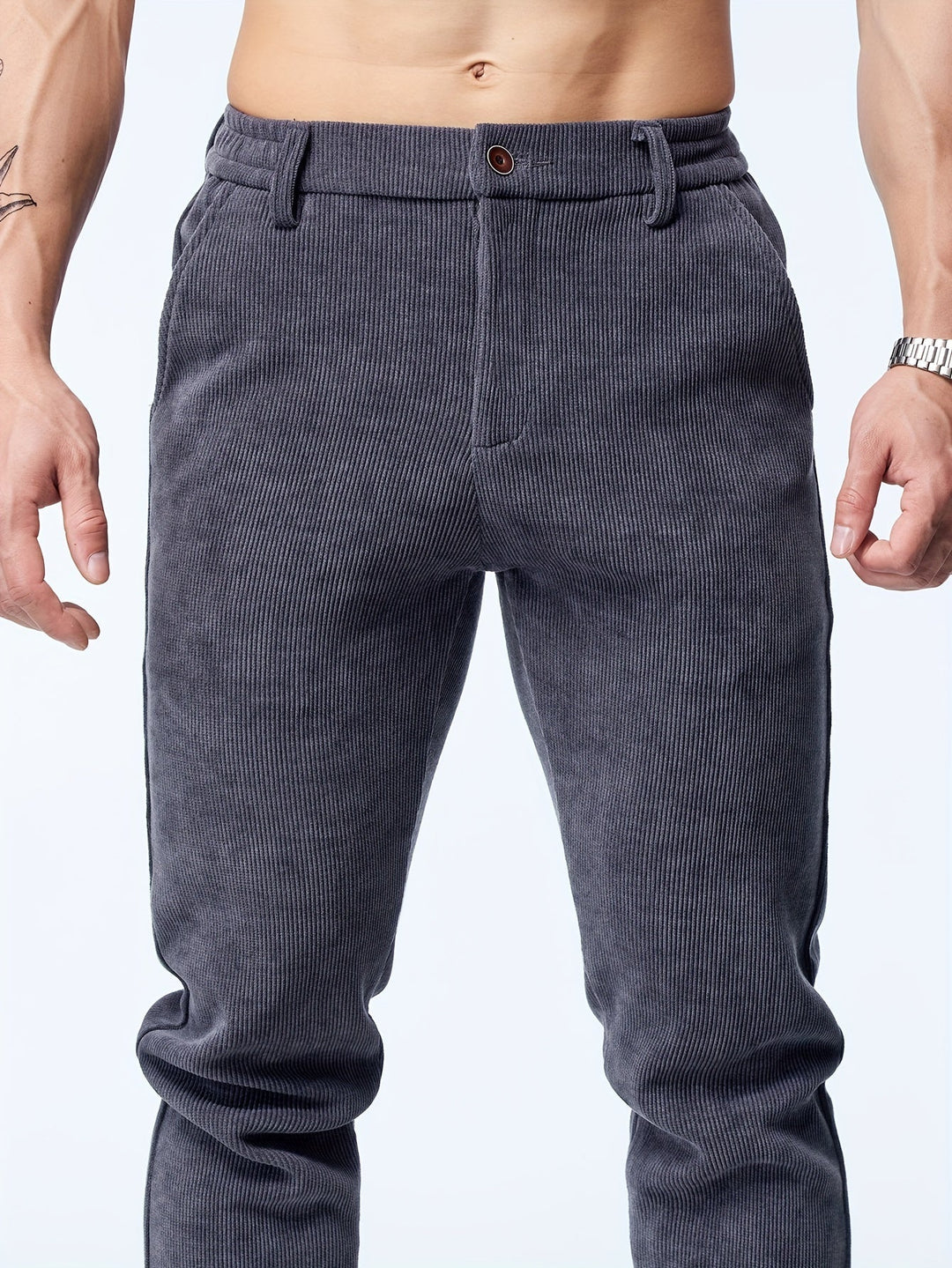 Milan - Pantalon en velours côtelé élégant et classique pour un look intemporel