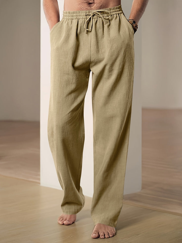 Mateo - Pantalon en lin pour homme Respirant pour un confort et un style ultimes.