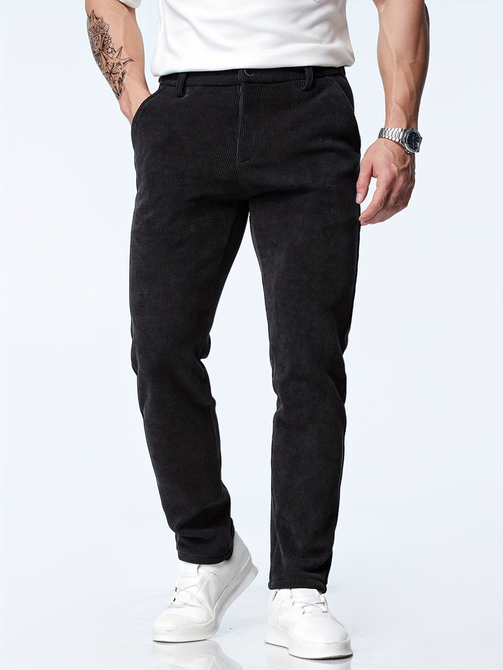 Milan - Pantalon en velours côtelé élégant et classique pour un look intemporel