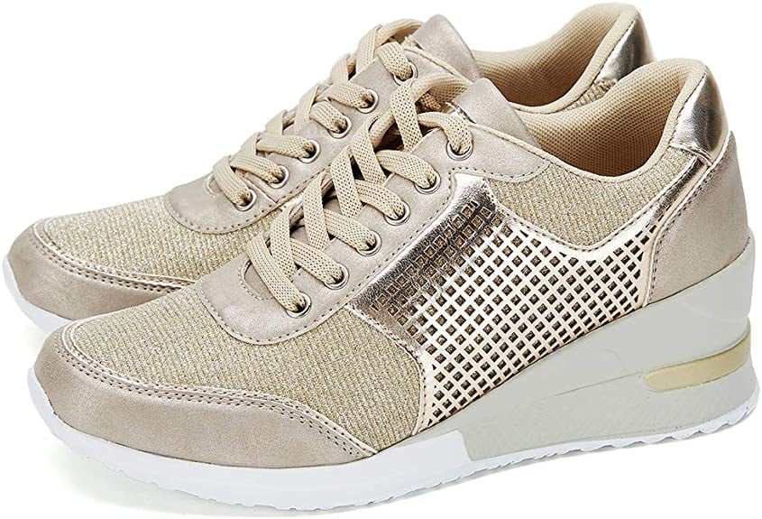 Amelia - Chaussures de sport orthopédiques stylées avec un talon haut élégant et un talon compensé confortable