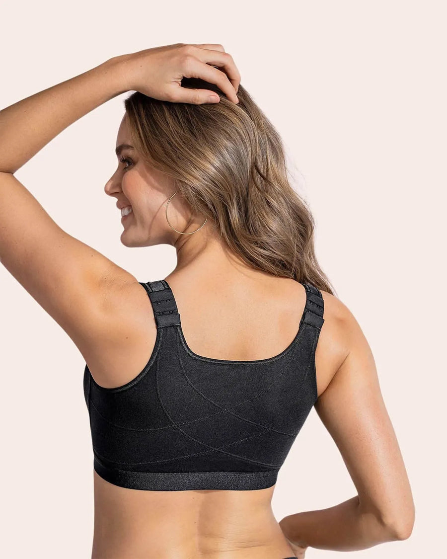 Soutien-gorge préformé confortable en 2 parties avec fermeture frontale pratique