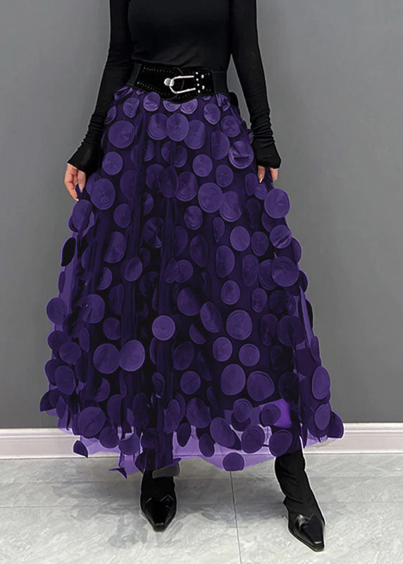 Élégance Épicée - Jupe en Tulle Patchwork Chic pour Gala, Fête et Noël