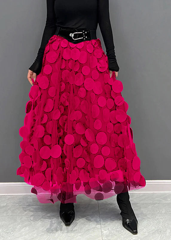 Élégance Épicée - Jupe en Tulle Patchwork Chic pour Gala, Fête et Noël