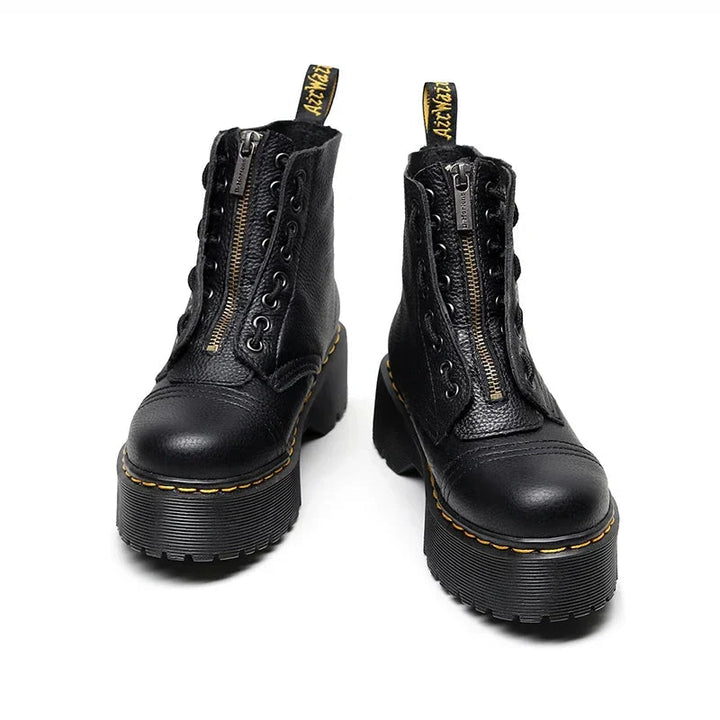 Bottes en cuir robustes Leilani Élégantes pour un style et un confort ultimes.