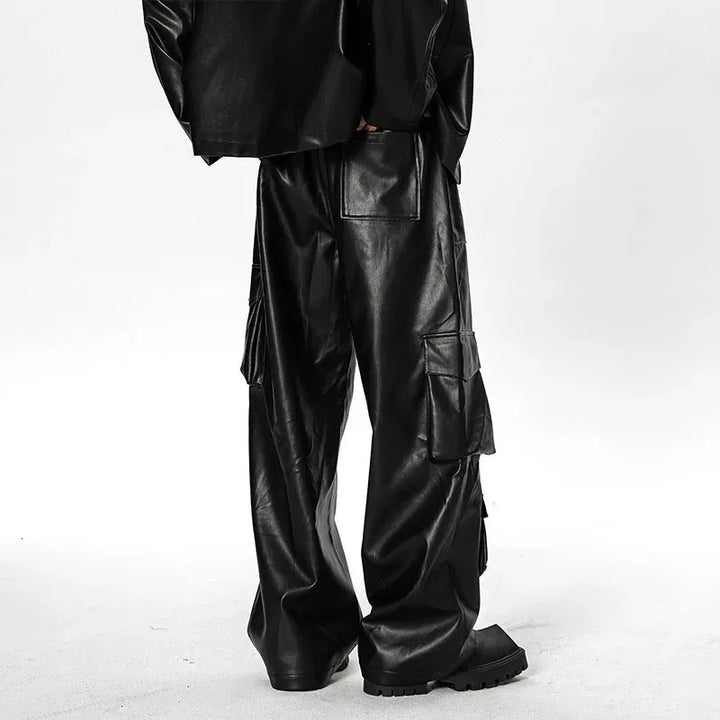 Xander - Pantalon cargo en cuir élégant et luxueux pour style et confort
