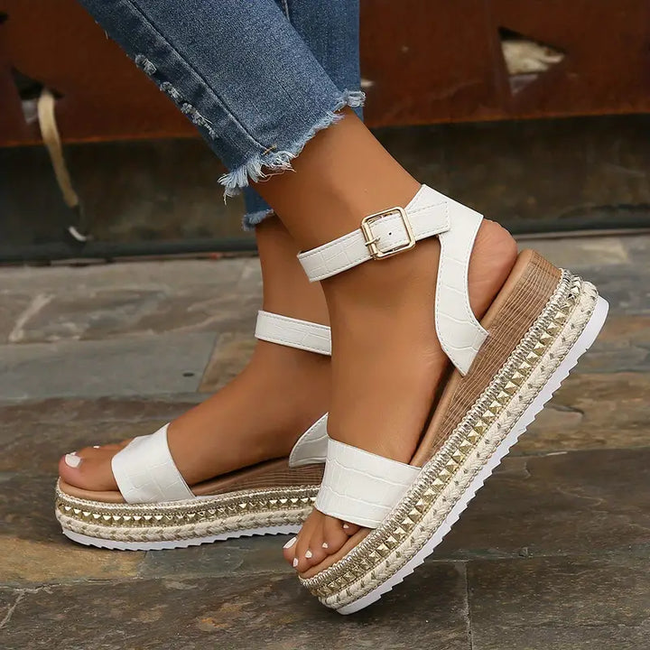 Evi | Sandales de Luxe avec Bride de Cheville pour un Confort Ultime et un Support Solide