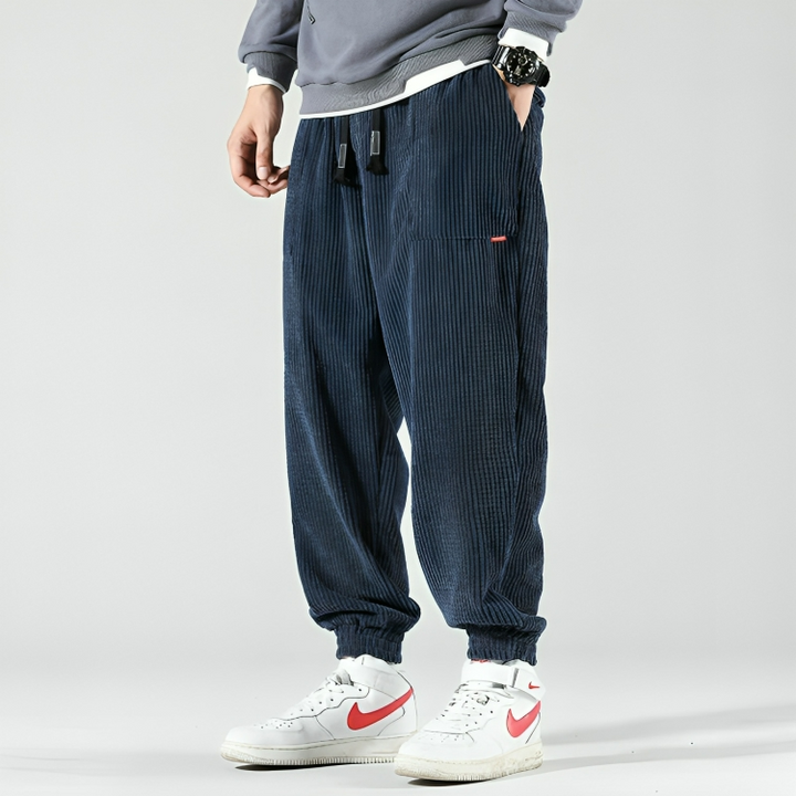Dorien - Pantalons en velours côtelé pour hommes, alliant confort ultime et style décontracté.