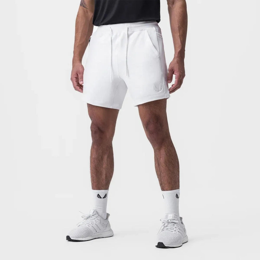 Shorts Athlétiques pour Hommes - Tissu Respirable, Waist Élastique, Poches Latérales - Parfait pour le Sport et les Jours Décontractés