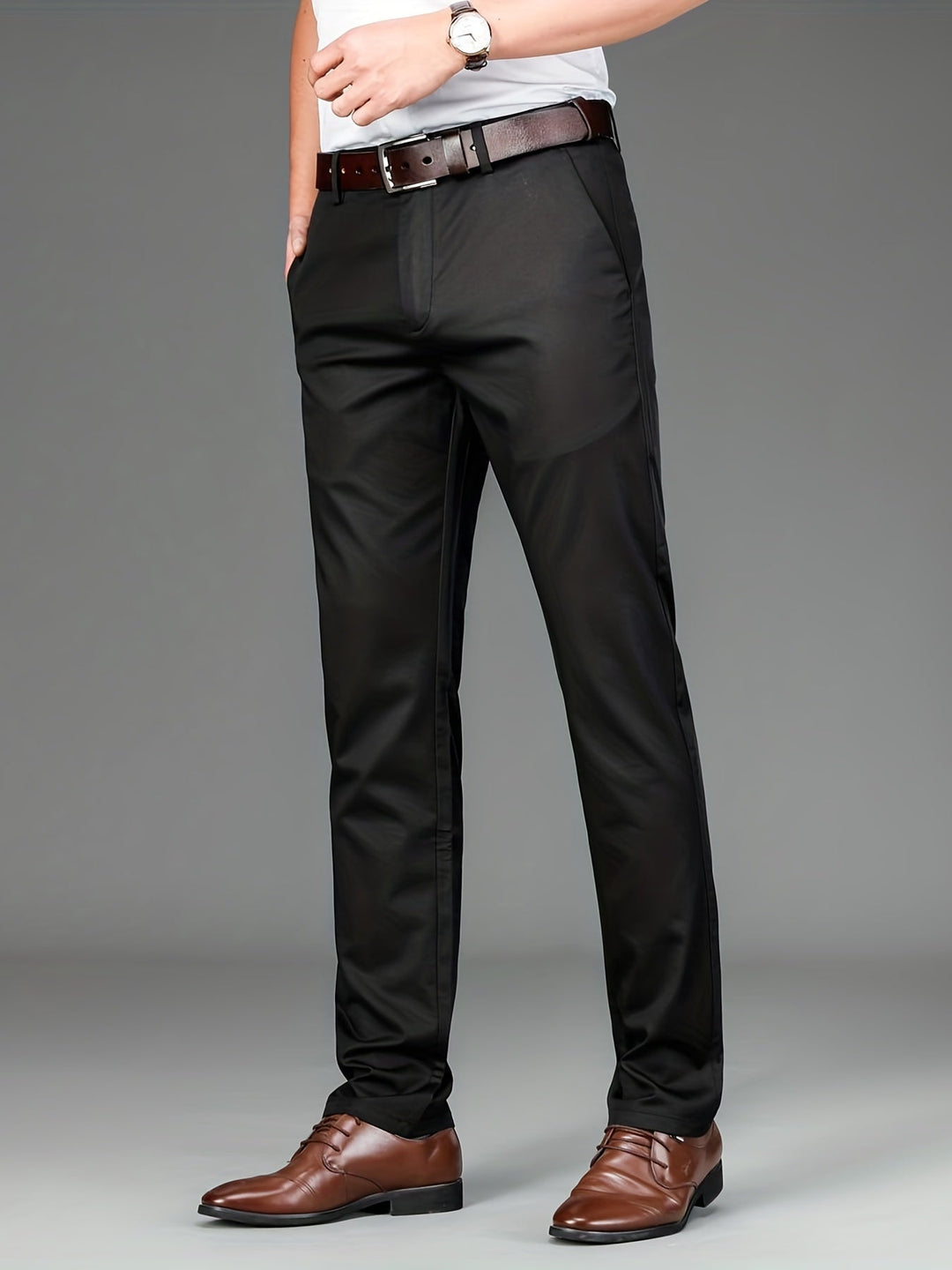 Victor - Pantalon Stretch Ajusté Intemporel pour Confort et Style