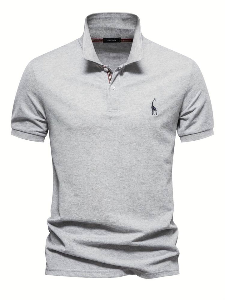 Mateo | Elegant Slim Classic Polo Shirt with Refined Collar Accent