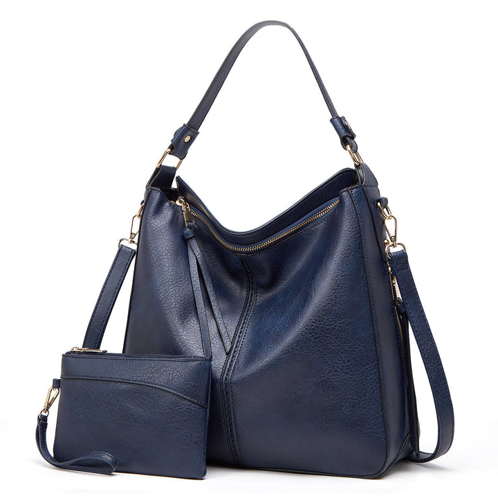 Mae - ensemble élégant de sac à épaule et de pochette en simili cuir de luxe