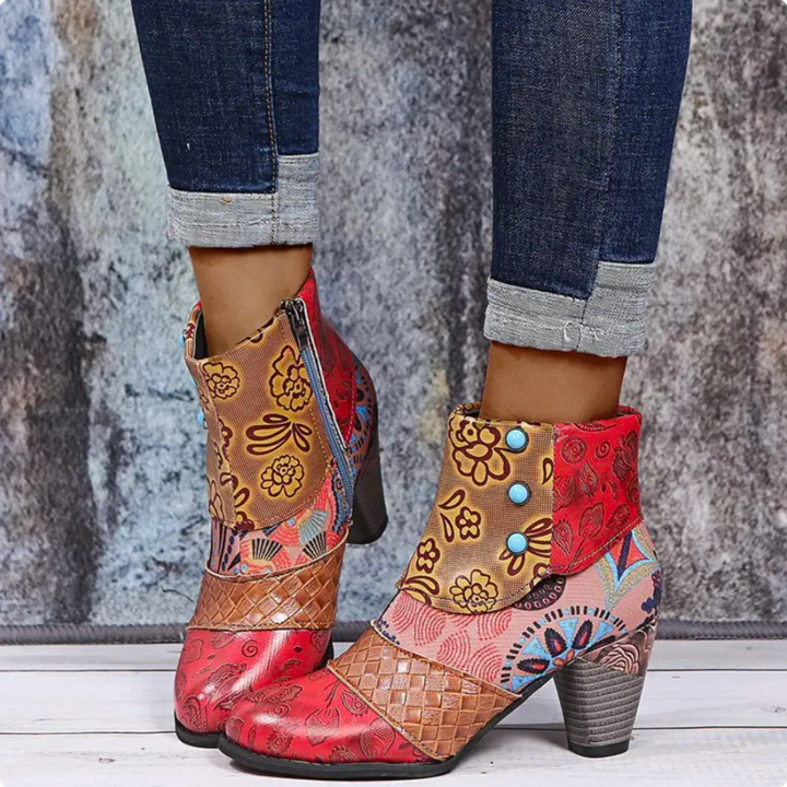 Bottes Patchwork Bohémiennes Marieke™ pour un Style Unique