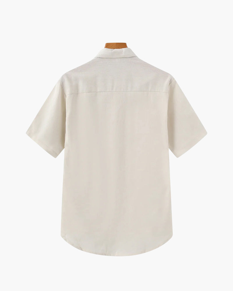 Polo en Lin en de Thiago Zomerse pour Hommes avec Poche Pratique