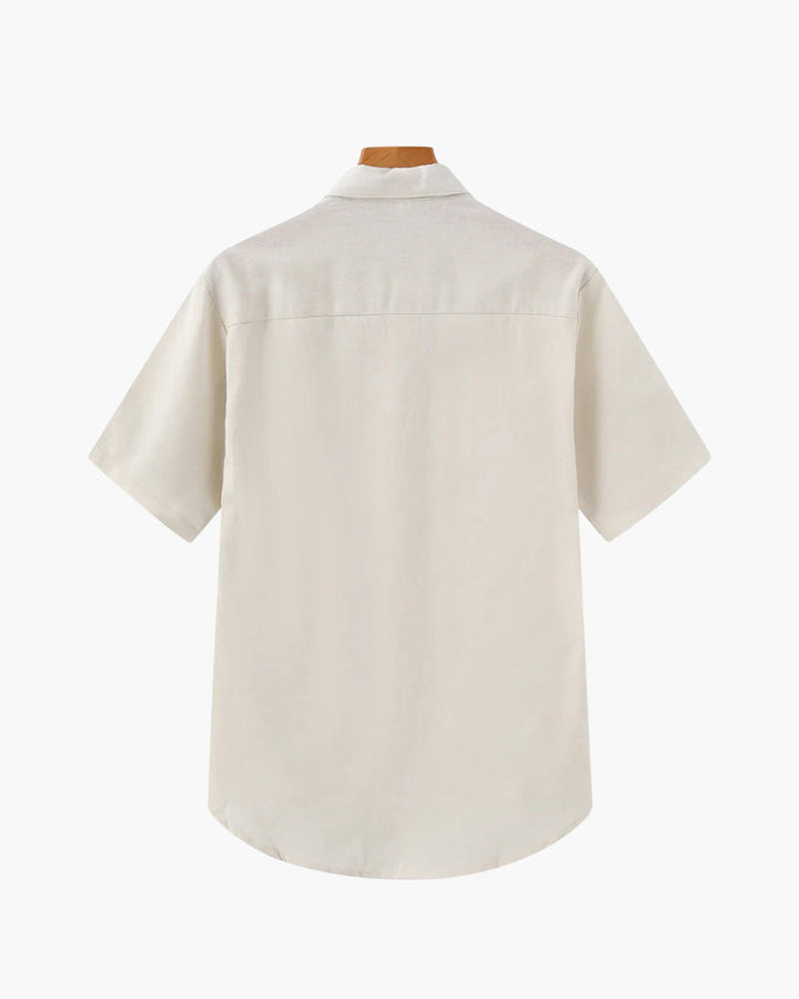Polo en Lin en de Thiago Zomerse pour Hommes avec Poche Pratique
