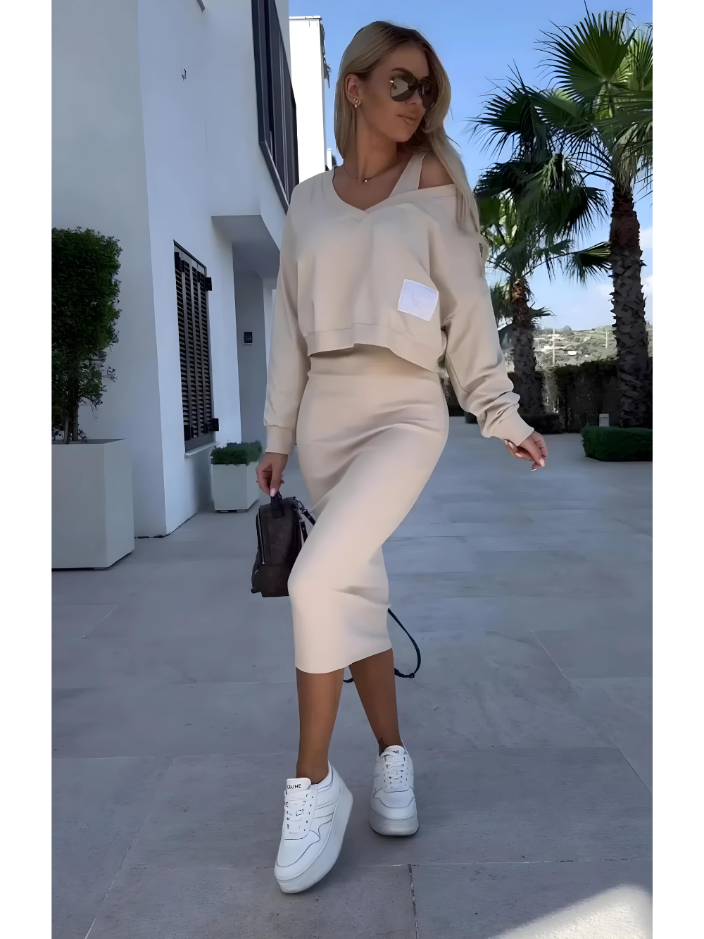 Livia - Ensemble dressing gown et pull élégant et confortable pour toutes les occasions