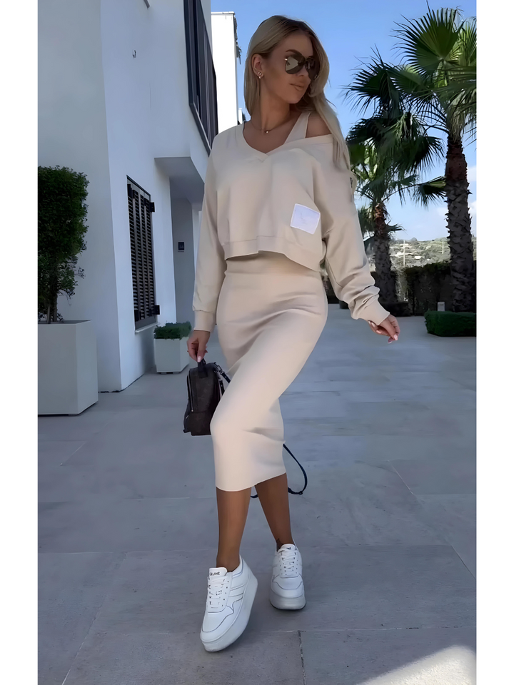 Livia - Ensemble dressing gown et pull élégant et confortable pour toutes les occasions
