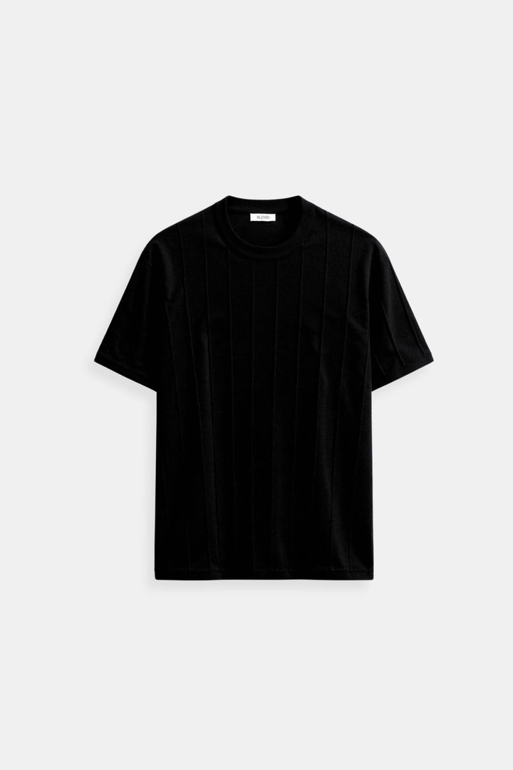T-shirt Rayé Classique et Épais à Col Rond pour un Style Intemporel