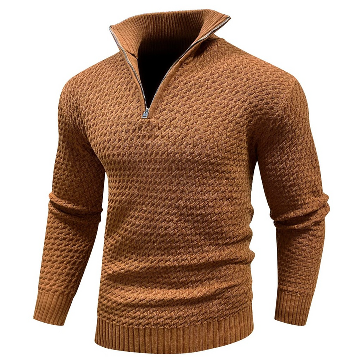 Pull and Maille à Moitié™ Zip | Mélange de Laine | Élégant et Confortable pour Tous les Jours