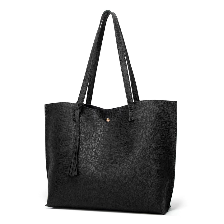 Loren - Élégant sac messager en cuir noir pour le style et la fonctionnalité
