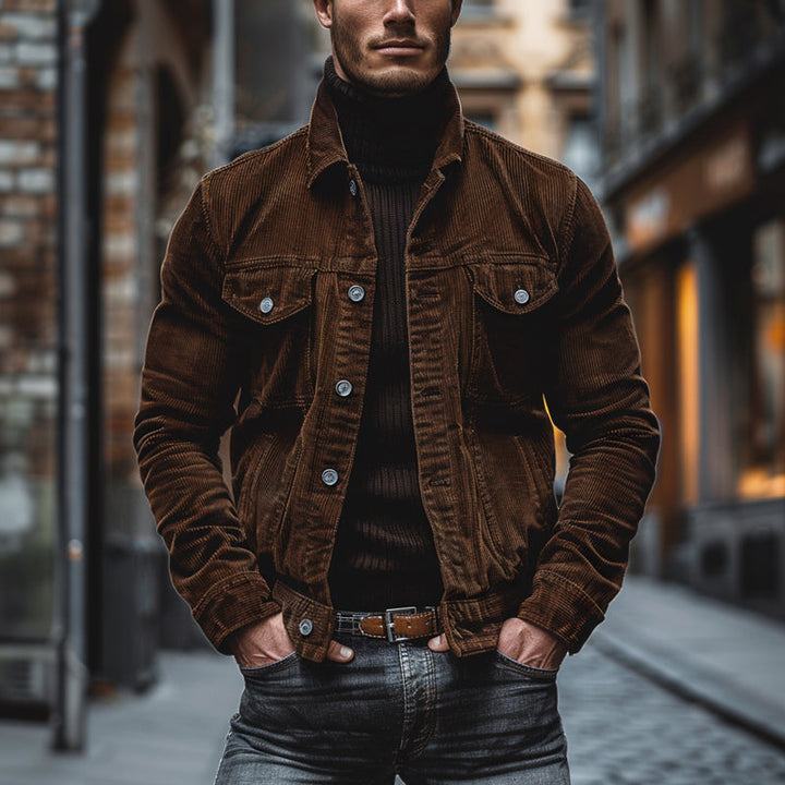 Veste en velours côtelé vintage Arnold™ pour hommes - Élégante et confortable pour toutes les occasions.