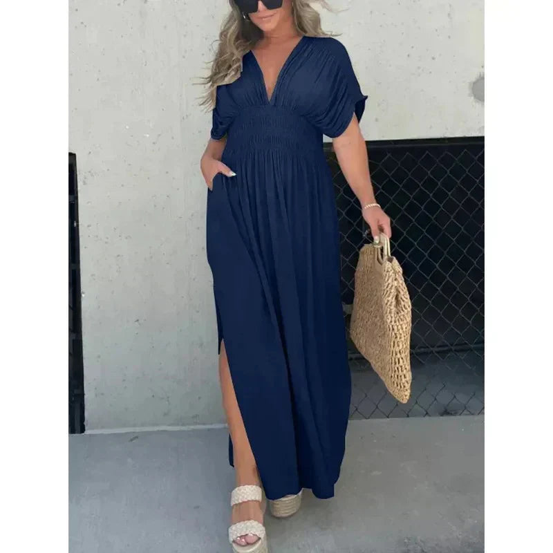 Charo | Robe Maxi Ample avec Manches Chauve-Souris - Robe d'Été Élégante pour Femmes, Parfaite pour un Look Chic